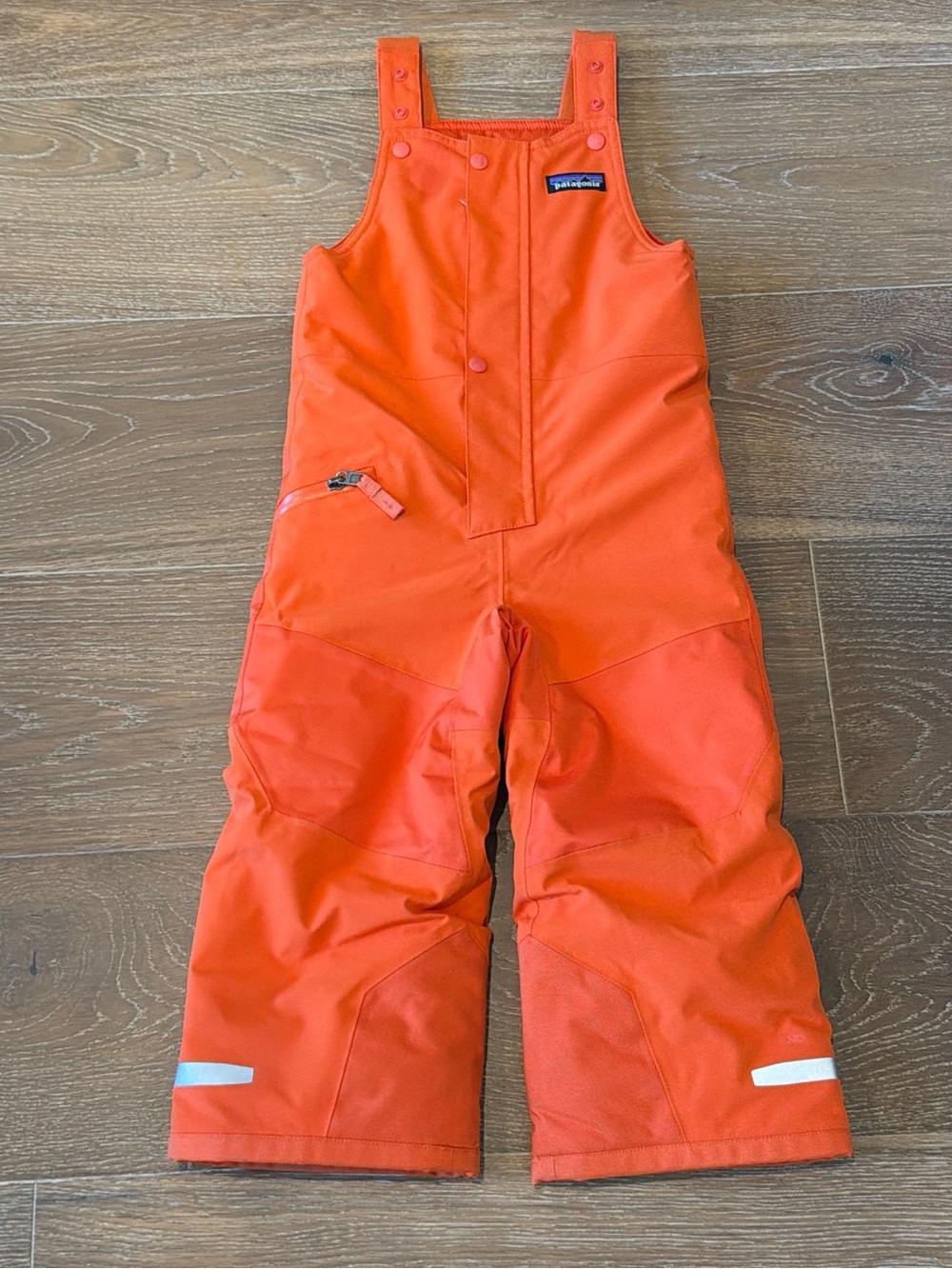 Patagonia Toddler Snow Pile Bibs Orange Waterproof Insulated Ski Snow Pants 3T